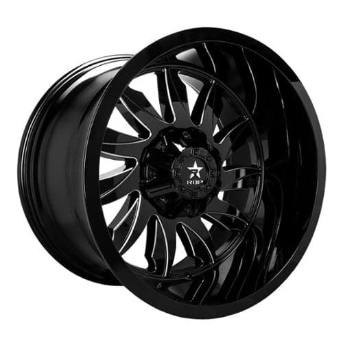 RBP Wheel 74R Silencer 22x12 5x114.3 -44 ET 78 CB Gloss Black/Milled (74R-2212-66-44BG)