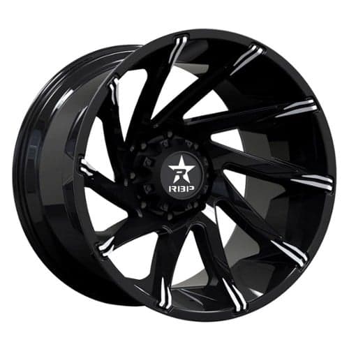 RBP Wheel 77R Spike 18x9 5x127 -12 ET 78 CB Black Milled (77R-1890-73-12MB)