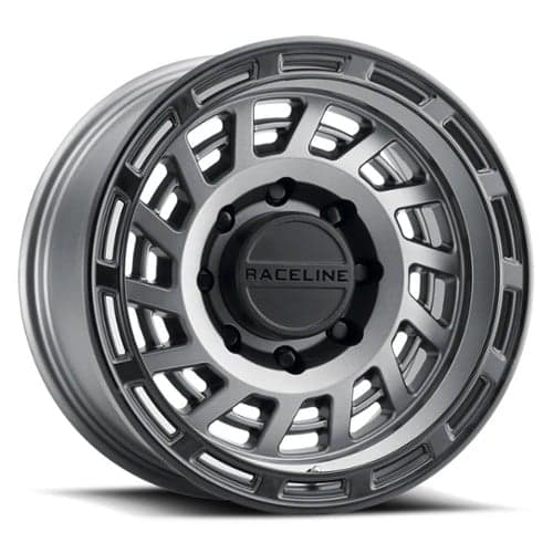 Raceline 957GB Halo 17x8.5 5x150 0 ET 110.3 CB Gunmetal w/Black Ring (957GB-78551-00)