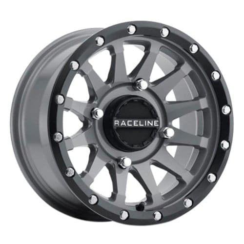 Raceline A95SG Trophy 14x7 4x137 10 ET 110.2 CB Stealth Gray Simulated Beadlock (A95SG-47037+10)