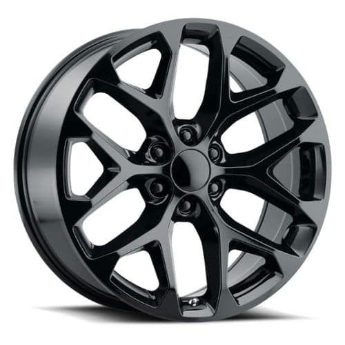 Voxx Replica Snowflake 22x9 6x139.7 24 ET 78.1 CB Gloss Black (SFO229613924GB)