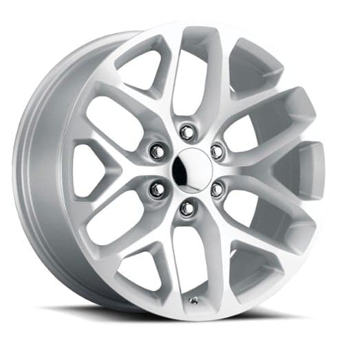 Voxx Replica Snowflake 22x9 6x139.7 24 ET 78.1 CB Silver Machined Face (SFO229613924SMF)