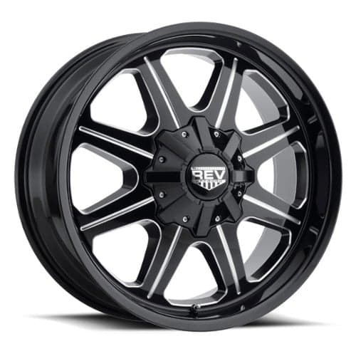 Rev 823 Offroad 17x9 5x127/5x139.7 -12 ET 87 CB Gloss Black Milled (823M-7903212)