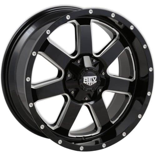 Rev 885 Offroad 17x9 5x127/5x139.7 -12 ET 87 CB Gloss Black/Milled (885M-7903212)