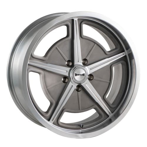 Ridler 605 17x8 5x127 0 ET 83.8 CB Cast W/ Machined Spokes & Lip (605-7873GM)