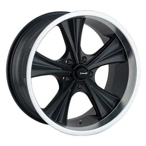 Ridler 651 18x8 5x120.65 0 ET 83.8 CB Matte Black w/Machined Lip (651-8861MB)