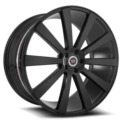 Spec-1 SPL-002 24x10 Blank 5 Lug 20 ET 73.1 CB Gloss Black (SPL20224104020GB)