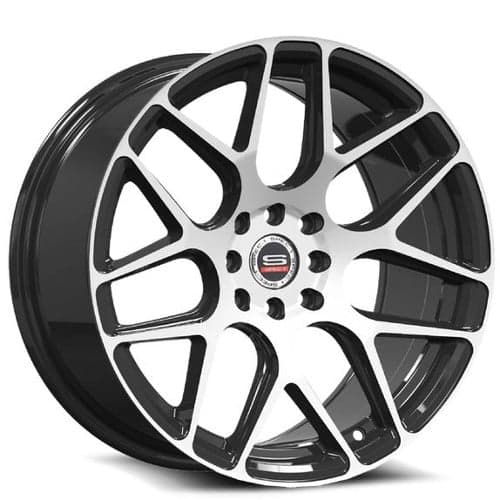 Spec-1 SP-47 17x8.5 4x100 30 ET 73.1 CB Gloss Black Machined (SP471785930GBM)