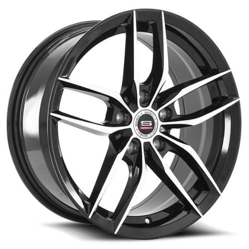 Spec-1 SP-50 17x7.5 5x114.3 38 ET 73.1 CB Gloss Black Machined (SP5017751638BM)