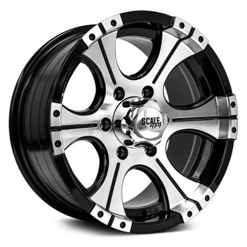 Scale 4x4 Ace 16x8 5x114.3 0 ET 83.1 CB Black w/Machined Face (S333-6865)