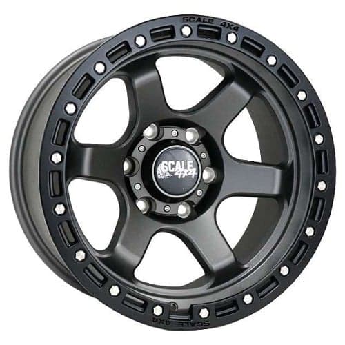 Scale 4x4 S03 17x9 6x139.7 -25 ET 106.3 CB Gunmetal Black (S03-7983-N25-MGM)