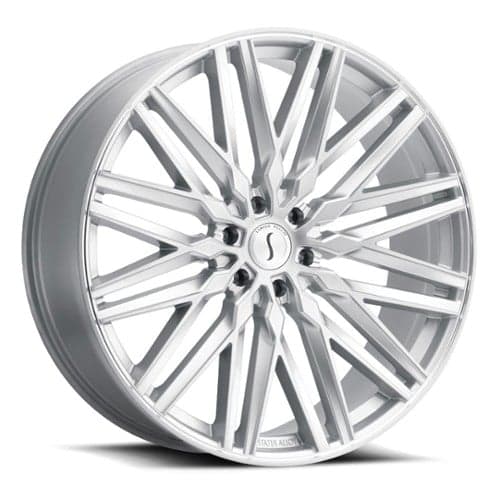 Status Adamas 22x9.5 6x132 30 ET 74.5 CB Silver W/Mirror Face (2295ADM306132S74)