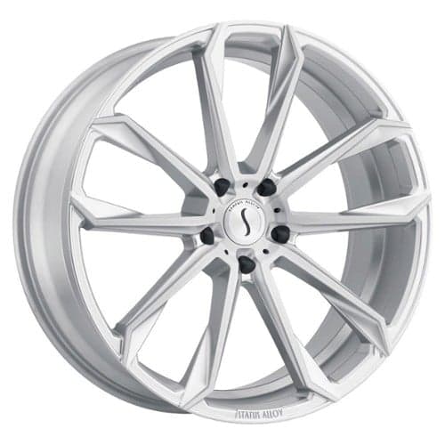 Status Mastadon 22x9.5 6x139.7 15 ET 112.1 CB Silver with Brushed Machine Face (2295MST156140S12)