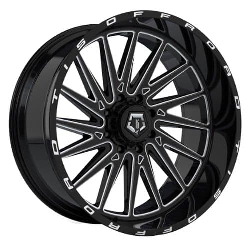 TIS Offroad 547BM 24x12 8x170 -44 ET 125.2 CB Machined Gloss Black (547BM-2428744)