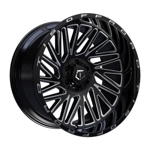 TIS Offroad 553B 20x9 5x127/5x139.7 0 ET 106.1 CB Gloss Black Milled (553BM-2090900)