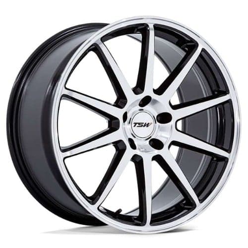 TSW Alloy Canard TW004 19x10.5 5x114.3 25 ET 72.56 CB Black Machined (TW004BD19051225)