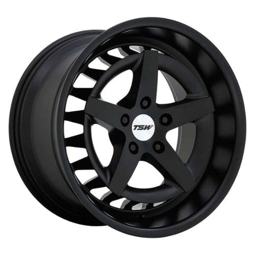 TSW Alloy Degner 18x10 5x112 25 ET 66.6 CB Semi Gloss Black (1810DNR255112M66)