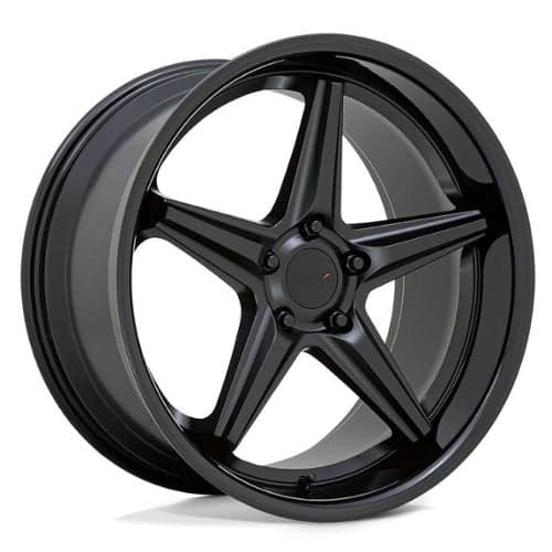 TSW Alloy Launch 19x8.5 5x112 32 ET 66.6 CB Matte Black w/Gloss Lip (1985LCH325112B66)