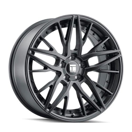 Touren TR93 3293 18x8 5x108 35 ET 63.5 CB Satin Black/Black Rivets (3293-8831B35)