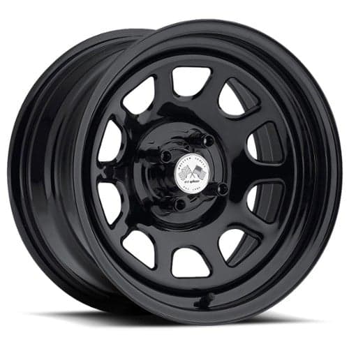 U.S. Wheel Daytona 022 15x7 4x114.3 0 ET 67.56 CB Black (022-5744BLK)