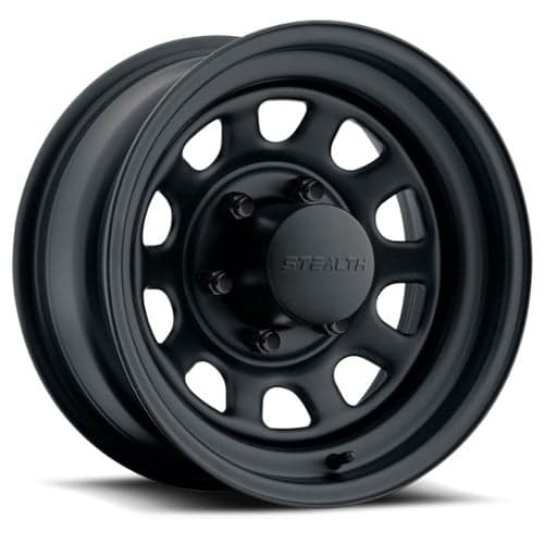 U.S. Wheel Daytona Stealth 804 15x7 5x114.3 0 ET 82.6 CB Matte Black (804-5712L)