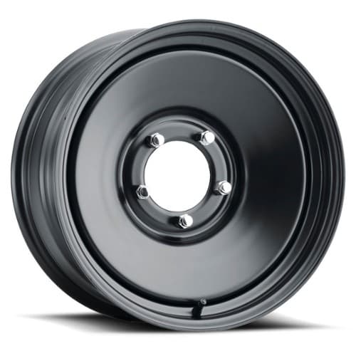 U.S. Wheel Rat Rod 68 15x6 5x114.3 0 ET 82.6 CB Satin Black (68-5612)