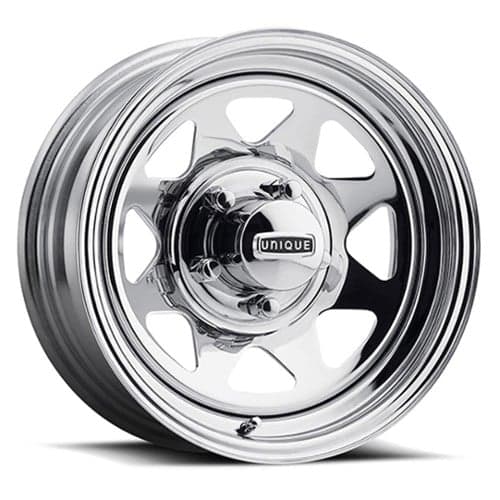 Unique Steel 27 8 Spoke 15x6 4x130 6 ET 83.8 CB Chrome (27-5630P)