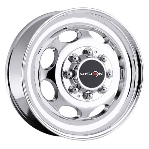 Vision 181NR Hauler Duallie Front 19.5x6.75 8x170 102 ET 125.2 CB Chrome (181H9670CFNR)