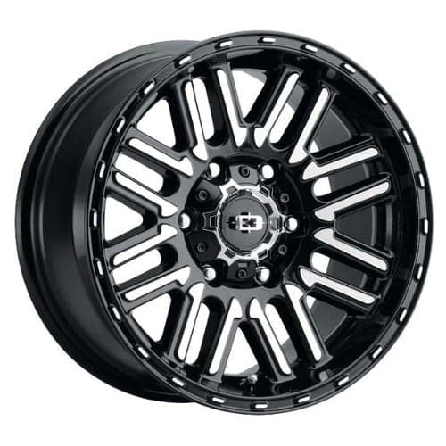 Vision 348 Nexus 16x8 8x170 0 ET 125.2 CB Gloss Black Machined Face (348-6870GBMF0)