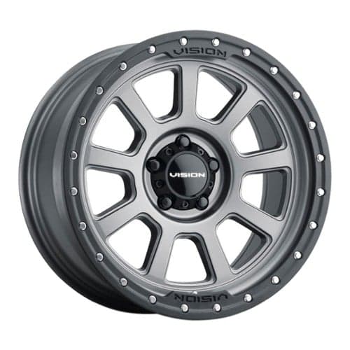 Vision 350 Ojos 17x9 5x150 12 ET 110.2 CB Satin Gray / Black Lip (350-7950SGBL12)