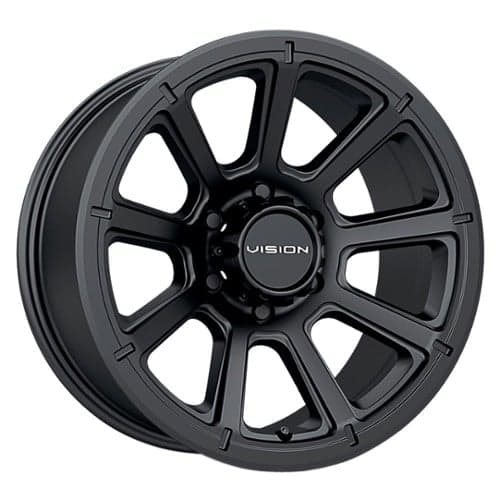 Vision 353 Turbine 16x8 5x114.3 0 ET 83 CB Matte Black (353-6865MB0)