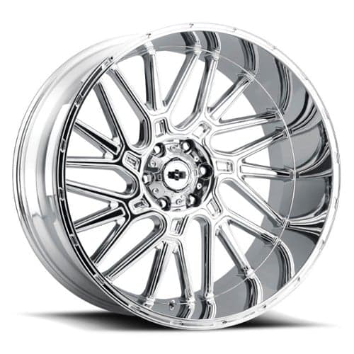 Vision 404 Brawl 22x14 6x139.7 -76 ET 106.2 CB Chrome (404-22483C-76)