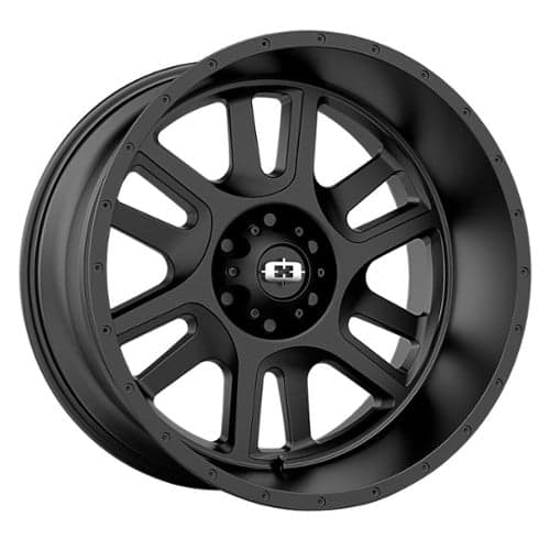 Vision 419 Split 22x12 8x180 -51 ET 124.2 CB Satin Black (419-22287SB-51)