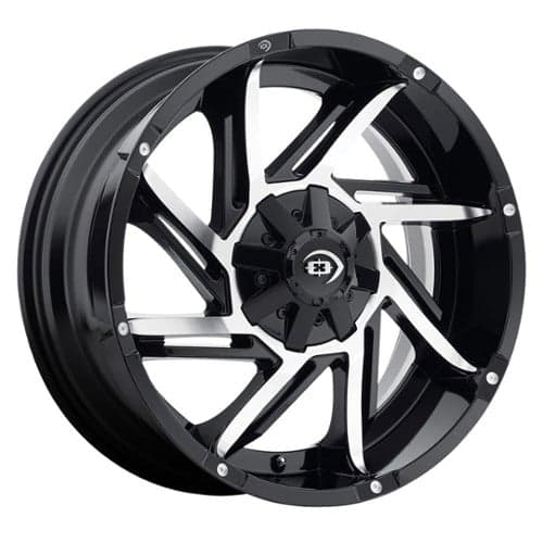 Vision 422 Prowler 20x12 5x114.3 -51 ET 83 CB Gloss Black Machined Face (422Z20207GBMF-51)