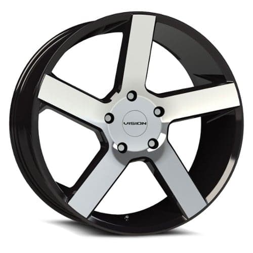 Vision 472 Switchback 24x9.5 6x139.7 30 ET 78.1 CB Gloss Black Machined Face (472V24984GBMF30)