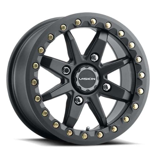 Vision 544 Bolt 14x7 4x110 38 ET 72 CB Satin Black (544BL147110SB54)