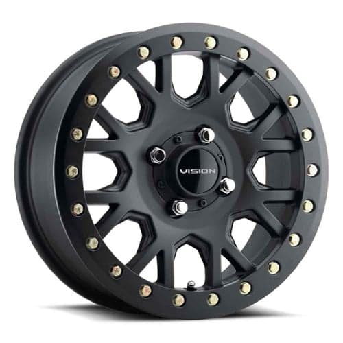 Vision GV8 Beadlock Invader ATV 15x6 4x110 38 ET 86 CB Satin Black (GV8BL156110SB48NCC)