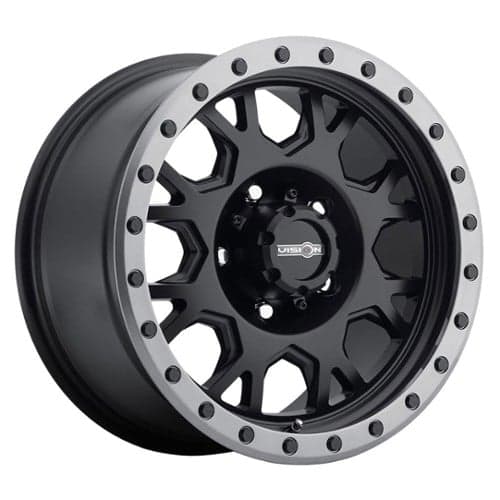 Vision GV8 Invader 17x9 5x139.7 20 ET 77.8 CB Matte Black Anthracite Lip (GV8-7985MBAL20)