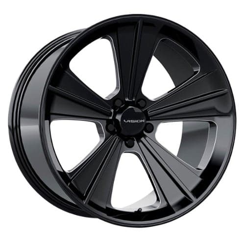 Vision Missile 20x11 5x120 40 ET 66.9 CB Gloss Black Milled Spoke (V327-20112GBMS40)