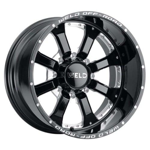 Weld Off-Road Granada Eight W125 20x10 8x180 -18 ET 124.3 CB Black Milled (W12500018476)