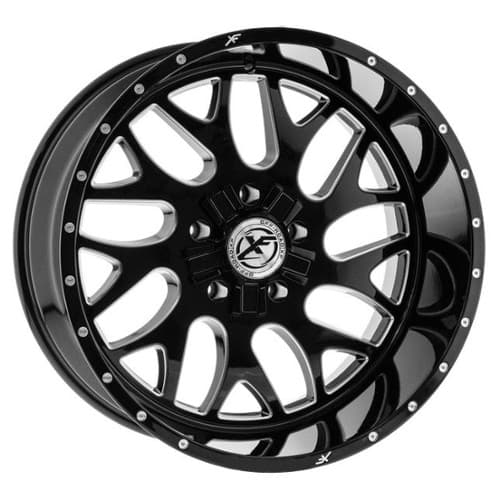 XF Off-Road XFX-301 20x10 6x135/6x139.7 -24 ET 108 CB Gloss Black Milled (XFX30120106135139724BMW)