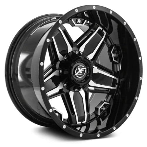 XF Off-Road XF-223 20x12 6x135/6x139.7 -44 ET 108 CB Gloss Black Machined (XF22320126135139744GBM)