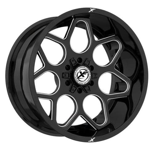 XF Off-Road XF-233 20x10 8x165.1/8x180 -12 ET 125.2 CB Gloss Black Milled (XF23320108165118012GBML)