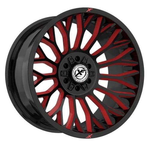 XF Off-Road XF-237 26x14 5x127/5x139.7 -76 ET 78.1 CB Gloss Black Red Milled (XF23726145127139776GBRW)