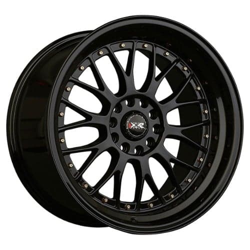 XXR 521 19x10 5x114.3/5x120 25 ET 73.1 CB Black / Gold Rivets (521901420)