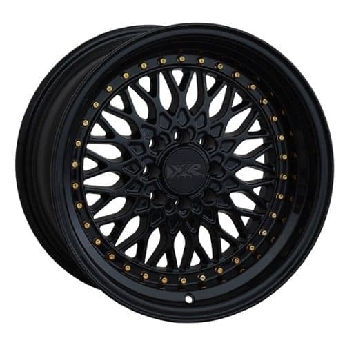 XXR 536 15x8 4x100/4x114.3 20 ET 73.1 CB Black / Gold Rivets (536580820)