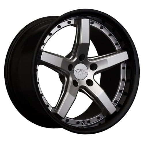 XXR 569 18x10 5x100 35 ET 73.1 CB Silver / Gloss Black Lip (569808036)